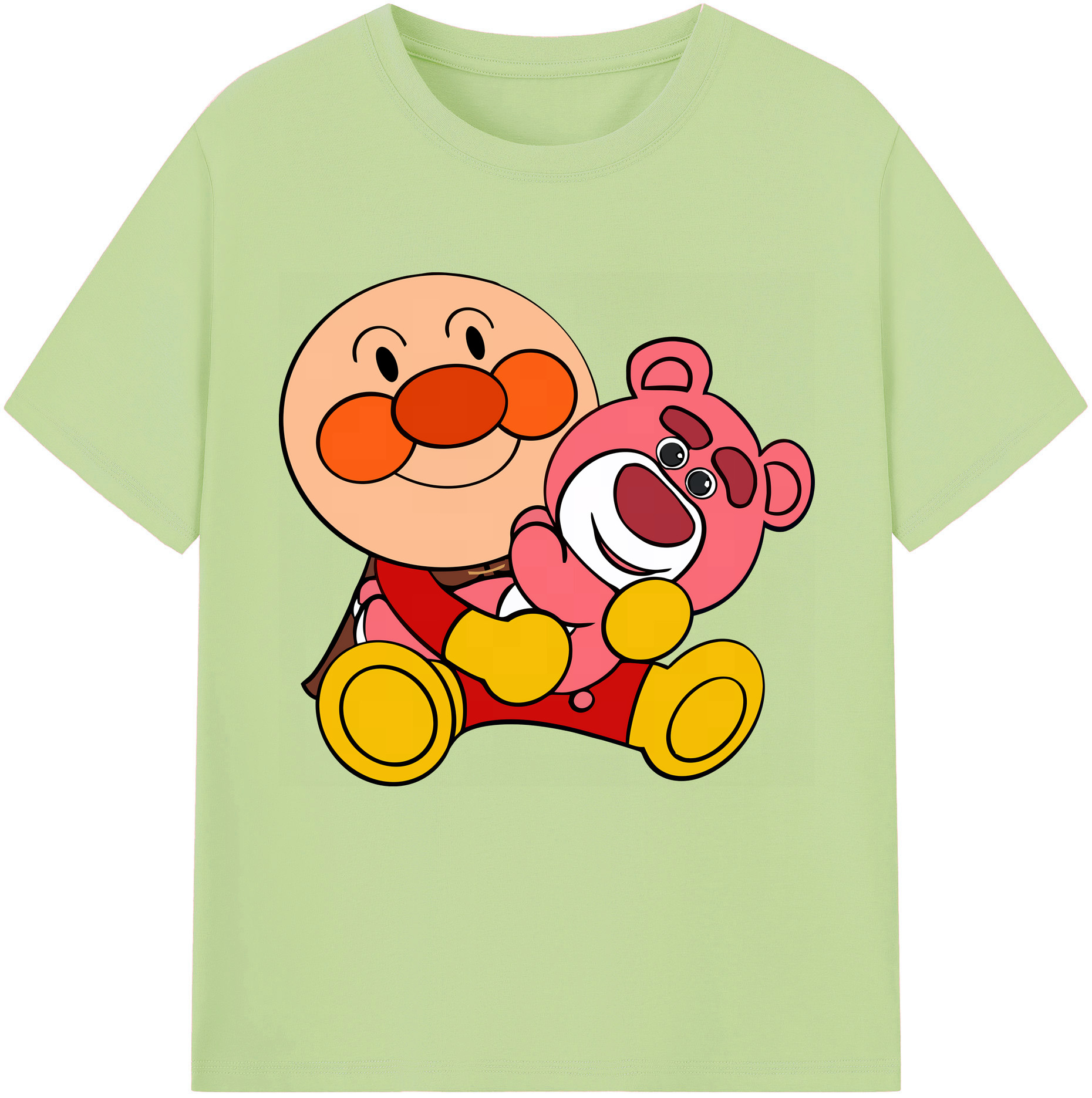 （画像用） アンパンマン Anpanman 綿100％半袖Tシャツ（フロントプリント）